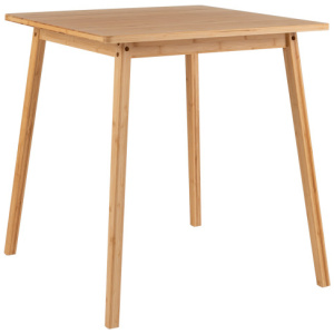 27.5 Inch Square Bamboo Dining Table for 2-4 People-Natural