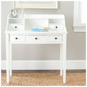 5 Drawer Writing Desk, White