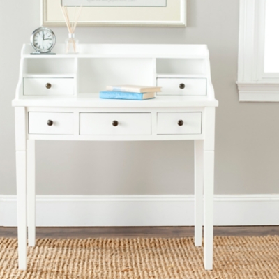 5 Drawer Writing Desk, White