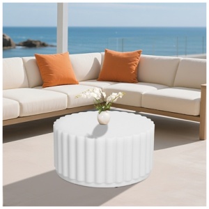 Afterglow Outdoor Coffee Table, White