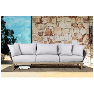 Armen Living Athos Outdoor Sofa, Gray