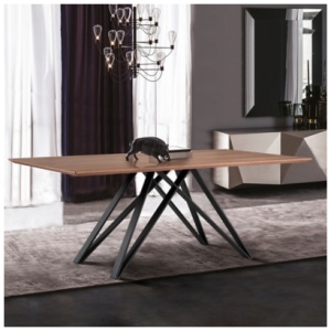 Armen Living Modena Dining Table, Matte Black