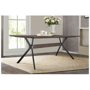 Armen Living Nevada Dining Table, Smoke