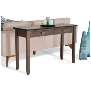 Artisan Console Sofa Table, Natural Aged Brown