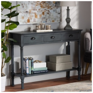 Baxton Studio Garvey Console Table, Gray