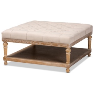 Baxton Studio Kelly Cocktail Ottoman