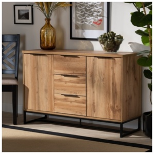 Baxton Studio Reid Sideboard Buffet, Brown