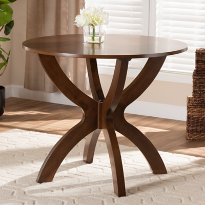 Baxton Studio Tilde Dining Table, Walnut, Wood