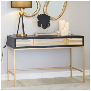 Bayberry Lane 46" Home Office Desk, Black