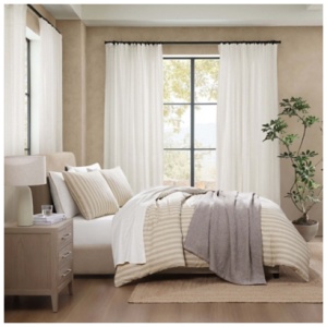 Bebejan® Full/Queen Waffle Blanket, Gray