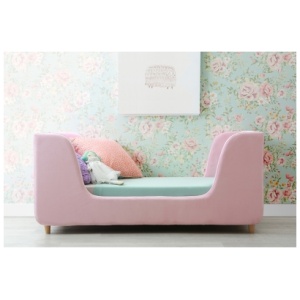 Bodhi Upholstery Toddler Bed, Cotton Candy Pink
