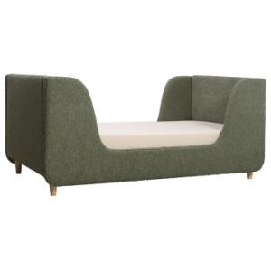 Bodhi Upholstery Toddler Bed, Sage Boucle