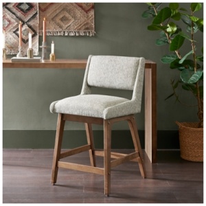 Boomerang Counter Stool, Light Gray