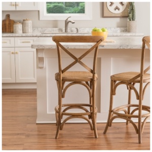 Cara Counter Height Bar Stool, Gray