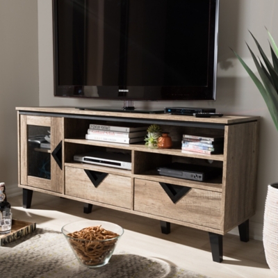 Cardiff 55" TV Stand, Light Brown