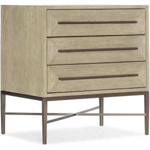 Cascade Three-Drawer Nightstand