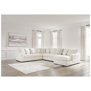 Chessington 4-Piece Sectional with Chaise, Ivory