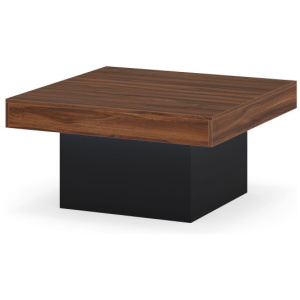 Coffee Table Accent Table with LED Lights and Dynamic Modes-Rustic Brown