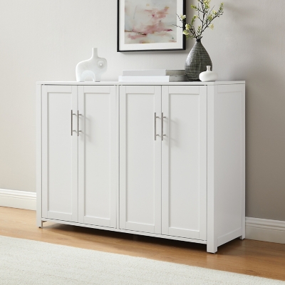 Crosley Furniture Savannah Rectangle Sideboard, White