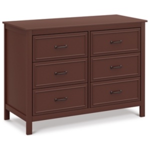 DaVinci Charlie 6-Drawer Double Dresser, Crimson