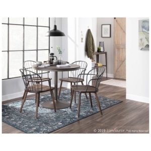 Dakota Dining Table, Antique/Espresso