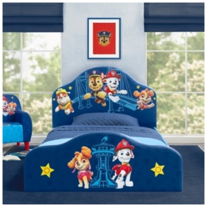 Delta Children PAW Patrol Upholstered Twin Bed, Blue