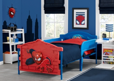 Delta Children Spider-Man Twin 3D Bed, Blue