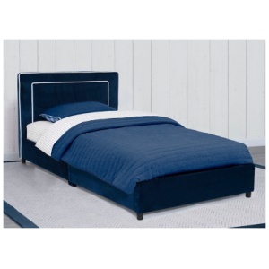 Delta Children Upholstered Twin Bed, Blue