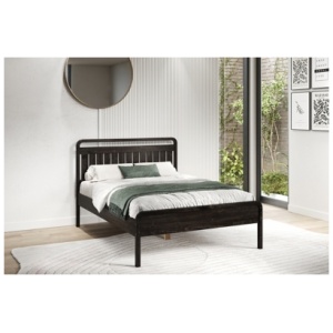 Donco Trading Round Over Full Platform Bed, Urban Walnut