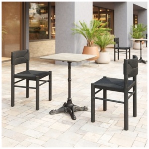 Erika Home Alfresco Outdoor Dining Table, Gray