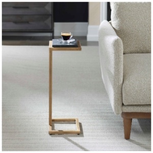 Exalted Living C-Shaped End Table, Black