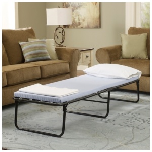 Foldaway Single Guest Bed, Blue