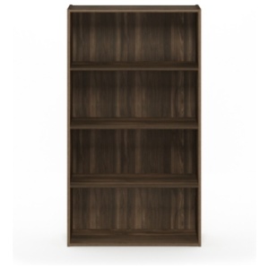 Four Shelf 42" Home Office Bookcase, Walnut