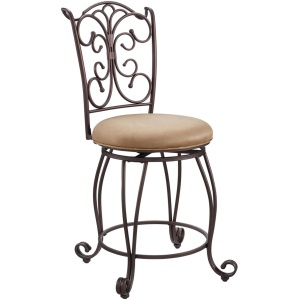 Gathered Counter-Height Stool