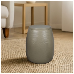 HAPPIMESS Merida Storage Side Table, Almond