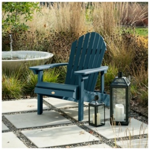 Highwood® Hamilton Outdoor Folding and Reclining Adirondack Chair, Nantucket Blue