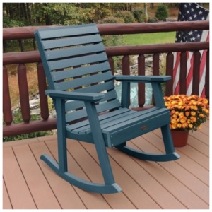 Highwood® Weatherly Outdoor Rocking Chair , Nantucket Blue