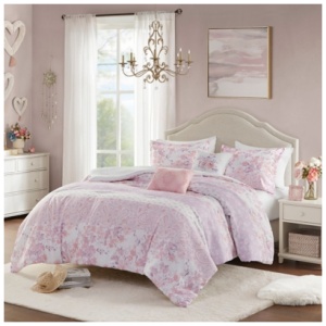 Intelligent Design Floral Paisley Twin/Twin XL Comforter Set, Pink