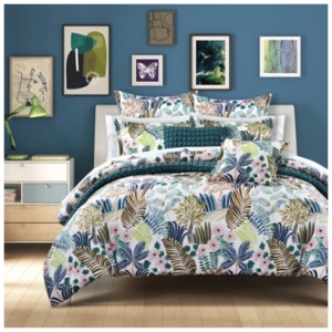 J. Queen Bold Rainforest Full/Queen 3 Piece Comforter Set, Teal