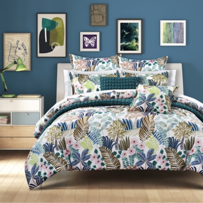 J. Queen Bold Rainforest Full/Queen 3 Piece Comforter Set, Teal