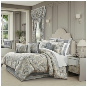 J. Queen New York Annabelle 4 Piece King Comforter Set, Green