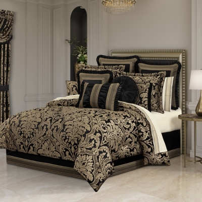J. Queen New York Brunello Queen 2 Piece Comforter Set, Black