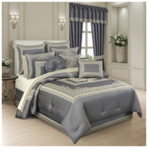 J. Queen New York Excelsior 4-Piece King Comforter Set, French Blue