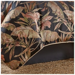 J. Queen New York Martinique King 4 Piece Comforter Set, Black