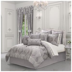 J. Queen New York Mary 4 Piece California King Comforter Set, Lavender