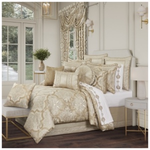 J. Queen New York Sezanne Queen 4 Piece Comforter Set, Champagne