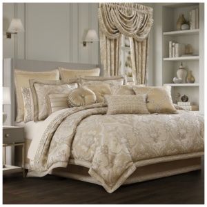 J. Queen New York Sondra King 4 Piece Comforter Set, Gold