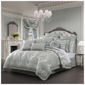 J. Queen New York Sondra Queen 4 Piece Comforter Set, Spa