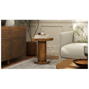 Jennifer Taylor Home Bolin Side Table, Walnut/Brown