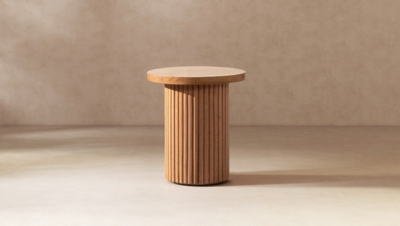 Jennifer Taylor Home Kenzie Side Table, Light Natural Brown